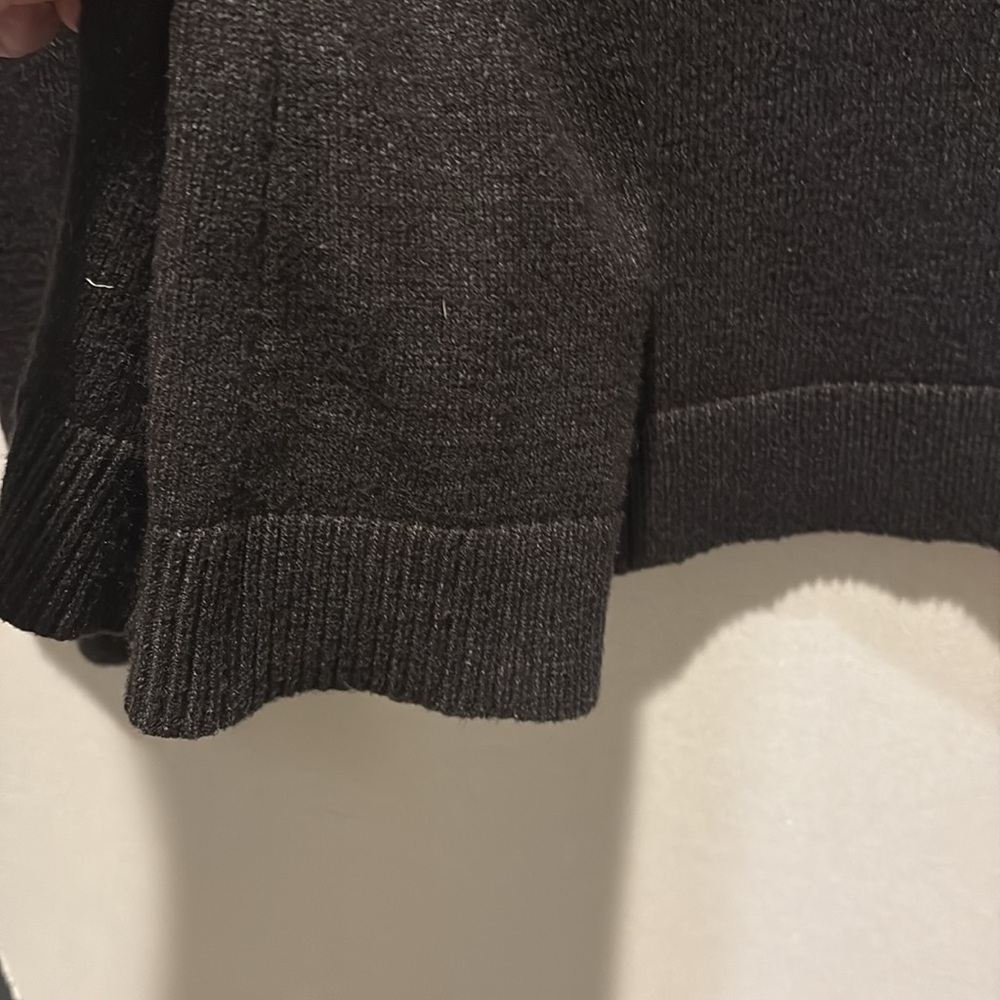 Pink Clover - Carson crew neck Button Detail Sweater. Dark Grey. XXL - Picture 9 of 14